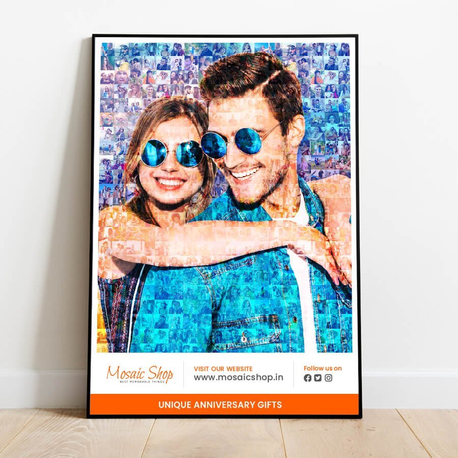 mosaic photo frames - Unique anniversary gifts for couples