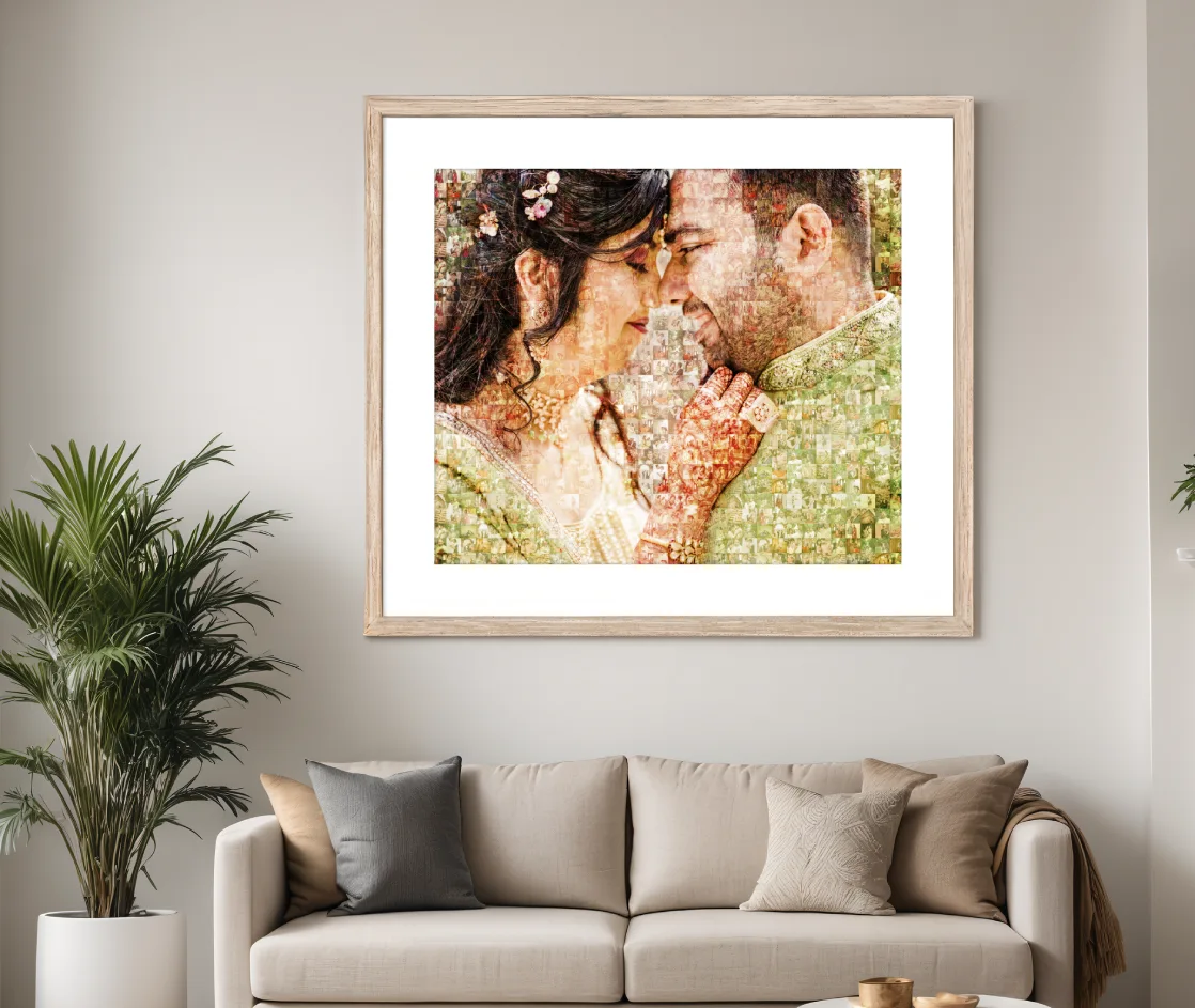 unique personalized mosaic poster for Anniversary, Birthday & Wedding