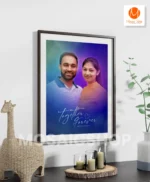 Digital Oil Painting Photo Frame Poster